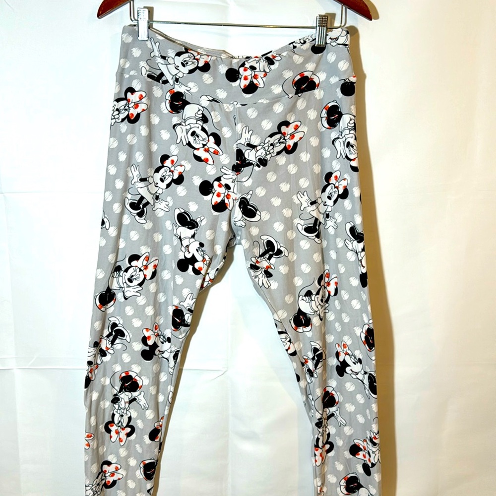LuLaRoe Polka Dot Disney Minnie Mouse Leggings ~ Tall & Curvy